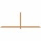 Ekena Millwork Eugene Smooth Timber Gable Bracket, Western Red Cedar, 108"W x 40"H x 3 1/2"D x 3 1/2"F, 9/12 Pitch GBW108X40X0404EUG00SWR - alternate 1